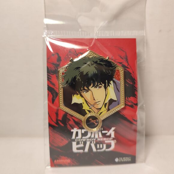 Cowboy Bebop Spike Spiegel Golden Series Enamel Pin Official Full Color Badge - Picture 1 of 2